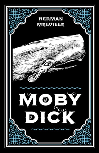 Moby Dick Herman Melville Classic Novel (Travel And Adventure, Captain Ahab, Whaling, Sailing And Fishing Tale), Ribbon Page Marker, Perfect For Gifting