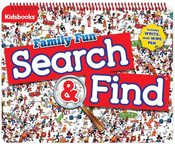 Family Fun Search & Find-Includes Write-And-Wipe Pen! (Floor Pad)