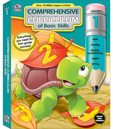 Comprehensive Curriculum Of Basic Skills 1St Grade Workbooks All Subjects, Math, Reading Comprehension, Writing, Spelling, Vocabulary, Addition, Subtraction, First Grade Workbook Ages 6-7 (544 Pgs)