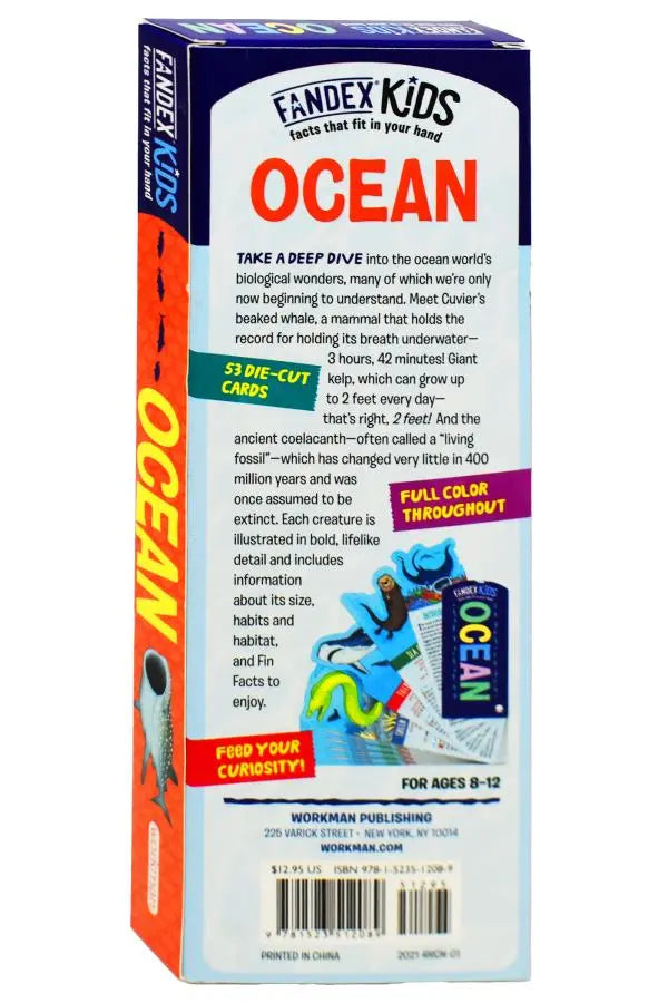 Fandex Kids: Ocean: Facts That Fit In Your Hand: 49 Sea Creatures Inside!