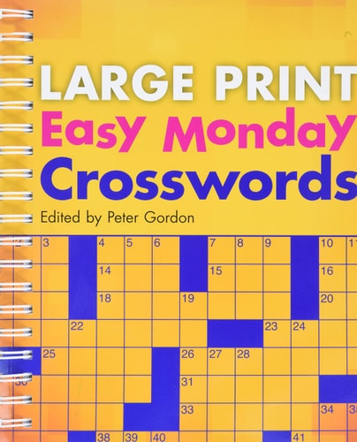 Large Print Easy Monday Crosswords (Large Print Crosswords)