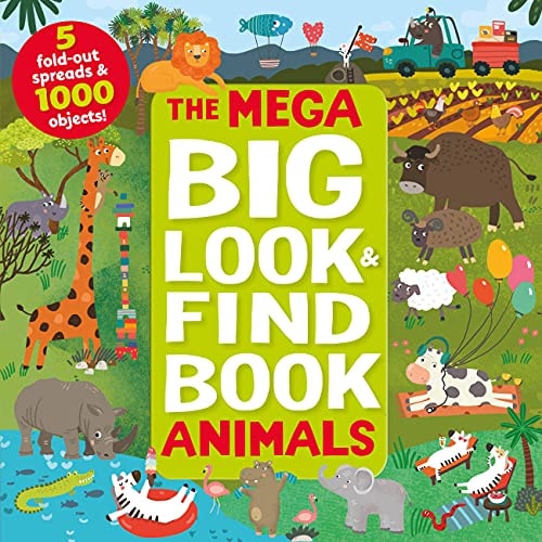 Mega Big Look And Find Animals (Look & Find)