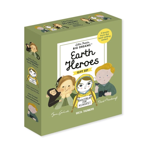 Little People, Big Dreams: Earth Heroes: 3 Books From The Best-Selling Series! Jane Goodall - Greta Thunberg - David Attenborough