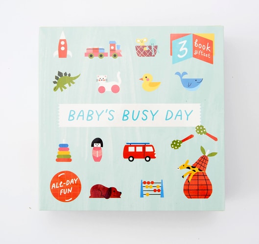 Baby'S Busy Day: 3 Book Gift Set - All Day Fun - Board Book, Bath Book, Cloth Book